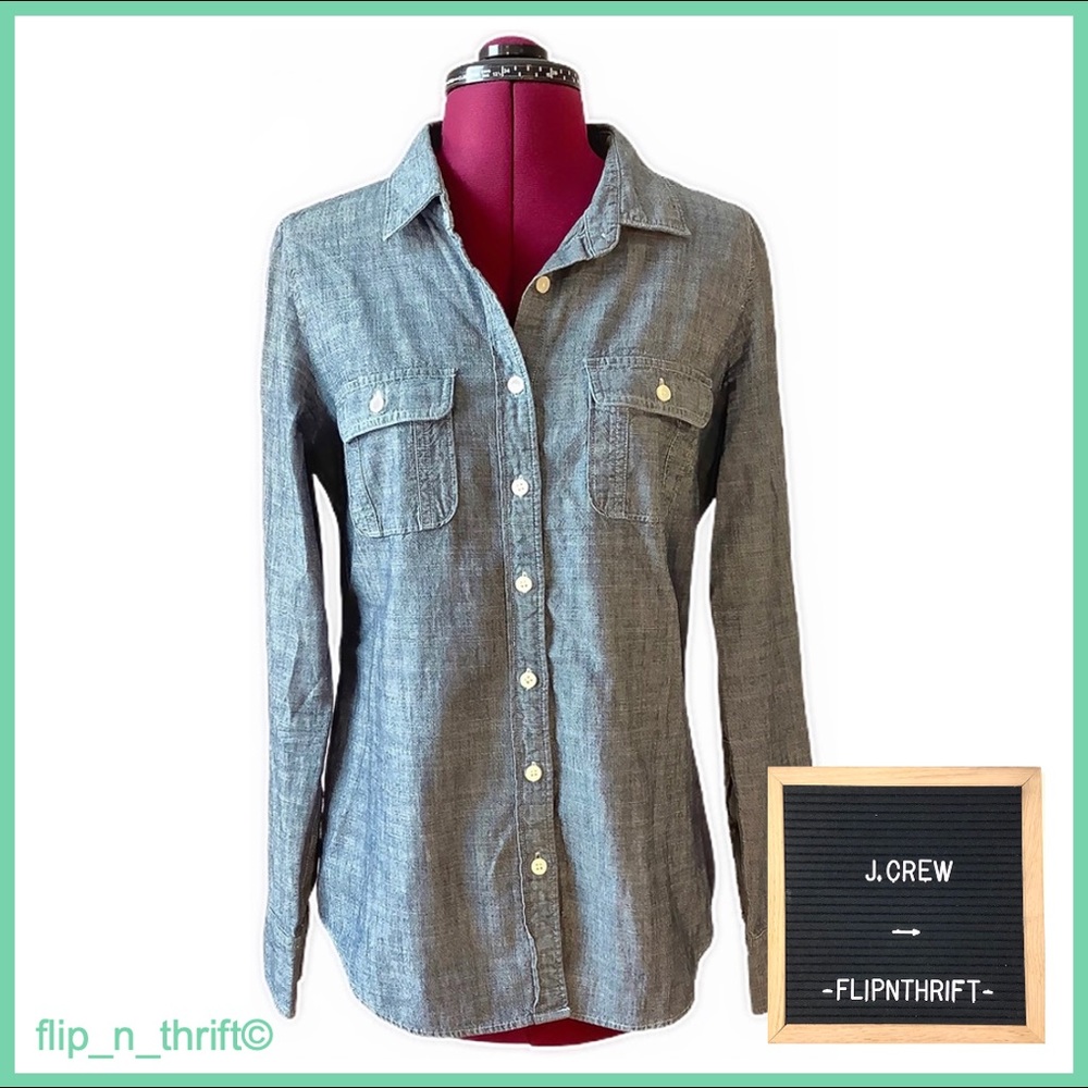 🎉HP🎉 J. CREW Denim Button-Down Shirt